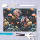 熱帯海魚珊瑚芸術No. 1 薄葉紙 (クラフト)