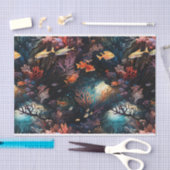 熱帯海魚珊瑚芸術No. 2 薄葉紙 (クラフト)