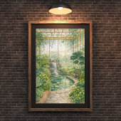 熱帯温室庭園 | 植物園管理人 ポスター