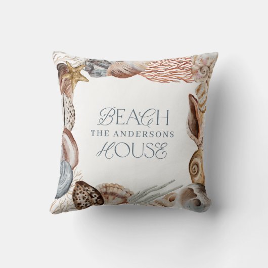 熱帯温海シェルサマーバケーションファミリー クッション (裏面)