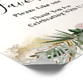 熱帯湿地 Palm Monstera Pigives Poster ポスター (角)