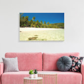 熱帯澄んビーチの海水 キャンバスプリント (インサイチュ (リビング))