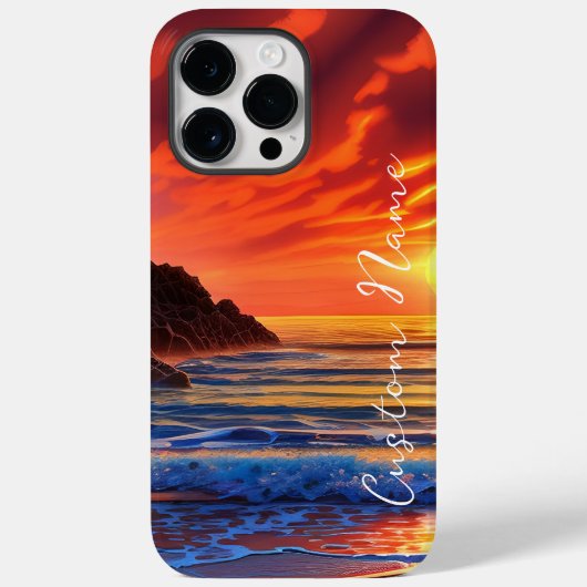 熱帯澄ん海夕焼け雲 Case-Mate iPhoneケース (裏面)
