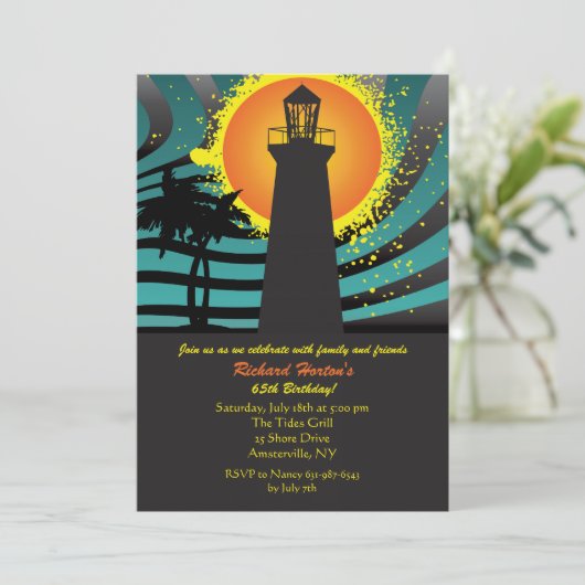 熱帯灯台招待状 招待状 (スタンド正面)