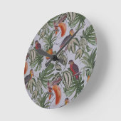 熱帯熱装飾用クッション ラウンド壁時計 (傾斜)