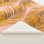 熱帯現実的葉なパターントレンディーファッションC シェルパブランケット (3/4)