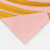 熱帯現実的葉なパターントレンディーファッションC フリースブランケット (角)