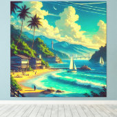 熱帯琉球の夢 キャンバスプリント (インサイチュ (ウッドフロア))