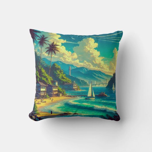 熱帯琉球の夢 クッション (正面)