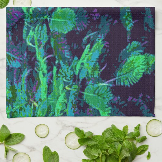 熱帯生地 キッチンタオル (折り畳み)