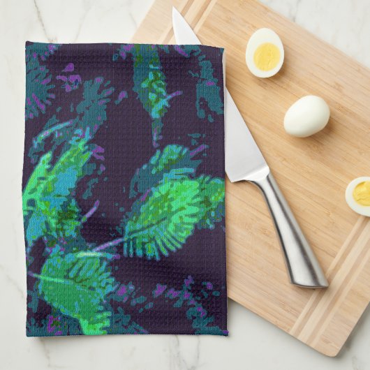 熱帯生地 キッチンタオル (四つ折り)