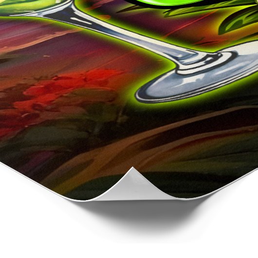 熱帯産のオウムの方がビーチの方が良い ポスター (角)