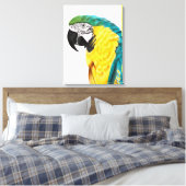 熱帯産オウム キャンバスプリント (インサイチュ (寝室))