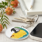 熱帯産オウム キーホルダー (正面右)