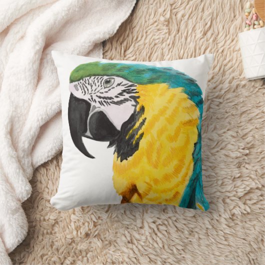 熱帯産オウム クッション (ブランケット)