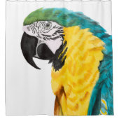 熱帯産オウム シャワーカーテン (正面)