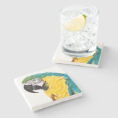 熱帯産オウム ストーンコースター (横)