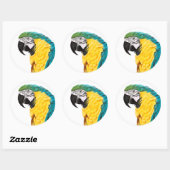 熱帯産オウム ラウンドシール (シート)