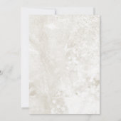 熱帯白オーキッドフローラ結婚のパーティー 招待状 (裏面)