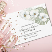 熱帯白オーキッド結婚の発表