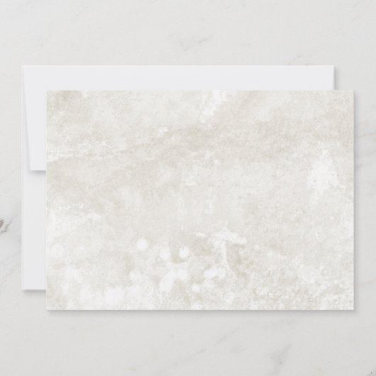 熱帯白オーキッド結婚の発表 (裏面)