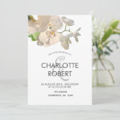 熱帯白結婚蘭 招待状 (スタンド正面)