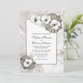 熱帯白結婚蘭 招待状 (スタンド正面)