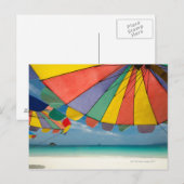 熱帯砂ビーチとターコイズ海。 ポストカード (正面/裏面)