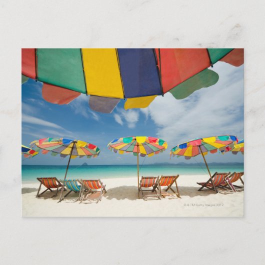 熱帯砂ビーチとターコイズ海。2 ポストカード (正面)