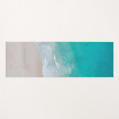 熱帯砂ビーチ海パーソナライズされた瞑想 ヨガマット (正面(横))