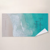 熱帯砂ビーチ海冒険が始まる バスタオル (バスタオル)