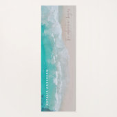 熱帯砂ビーチ海冒険が始まる ヨガマット (裏面)