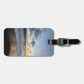 熱帯砂ビーチ海冒険が始まる ラゲッジタグ (正面横)