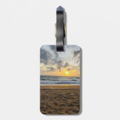 熱帯砂ビーチ海冒険が始まる ラゲッジタグ (裏面縦)