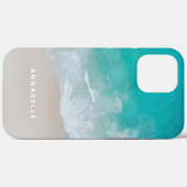 熱帯砂ビーチ海晴モダンれ波 Case-Mate iPhoneケース (裏面 (横))