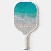 熱帯砂ビーチ海熱い腫瘍モダン ピックルボールラケット (正面)