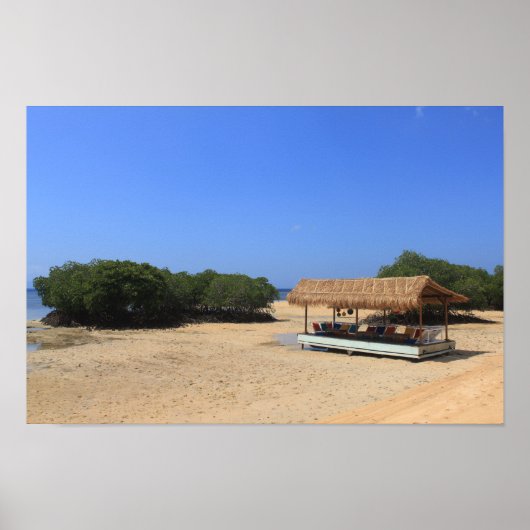 熱帯砂ビーチ ポスター (正面)