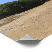 熱帯砂ビーチ ポスター (角)