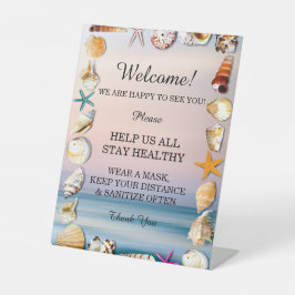 熱帯砂ビーチ・貝類安全対策 台座サイン