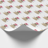 熱帯砂雪だるまビーチ砂 ラッピングペーパー (角)