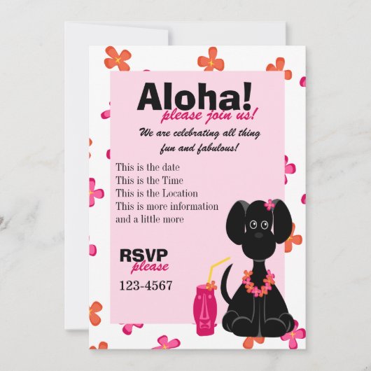 熱帯研究所 招待状 (正面)