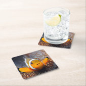 熱帯礁の魚- Clownfish スクエアペーパーコースター (インサイチュ)