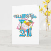 熱帯祝う21 カード (黄色い花)