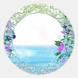 熱帯神秘的海フローラシール ラウンドシール