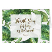 熱帯私の新婦付添人カードがあることをありがとう (正面横)