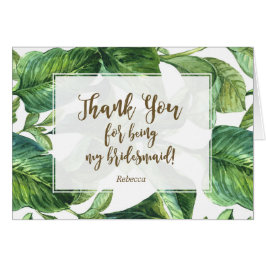 熱帯私の新婦付添人カードがあることをありがとう