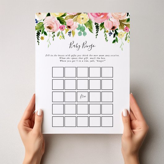 熱帯秋カラフルベビービンゴシャワーゲーム