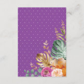 熱帯秋フローラゾウベビー用ブック エンクロージャーカード (裏面)