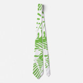 熱帯秋、夏の葉のパターン ネクタイ (正面)
