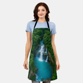 "熱帯秋 – 自然の優雅さとあらゆるドロップ エプロン